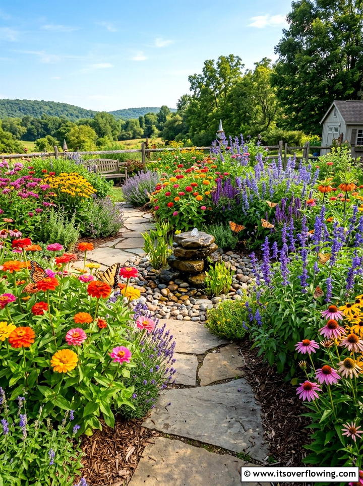 Pollinator garden design - 25 small garden ideas for full sun