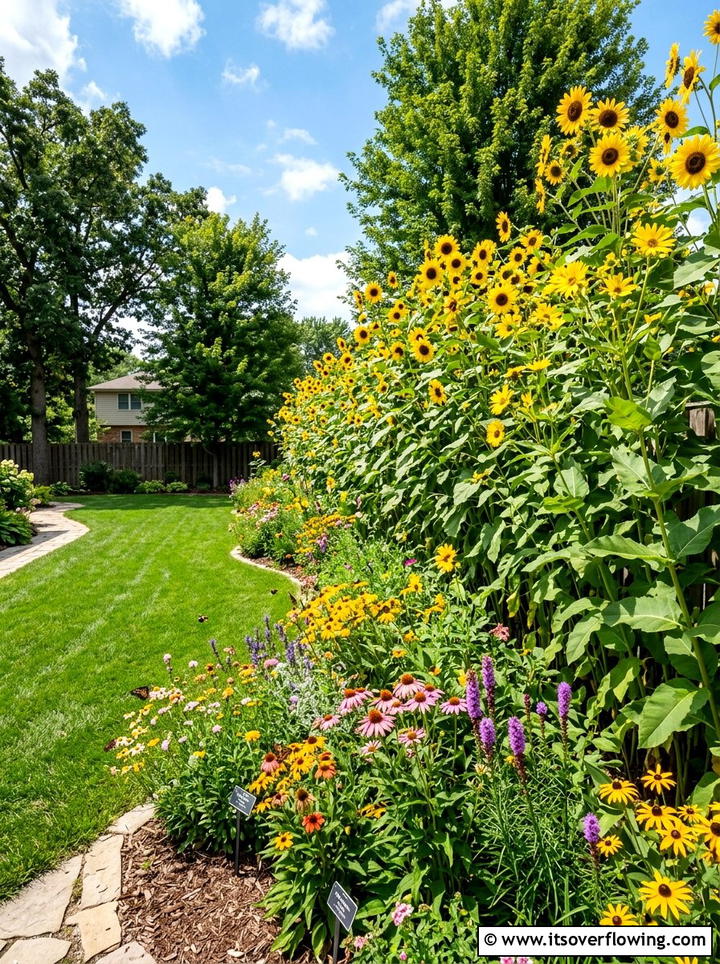 Pollinator garden privacy screen - 25 small garden ideas with pollinator plants