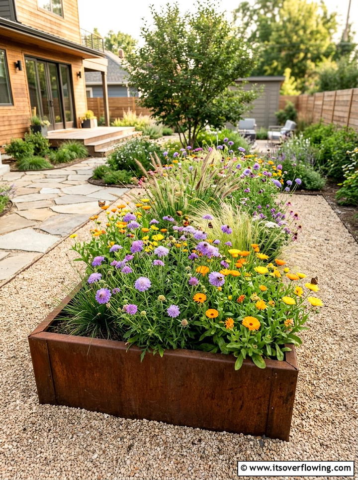 Pollinator garden raised bed - 25 small garden ideas with pollinator plants