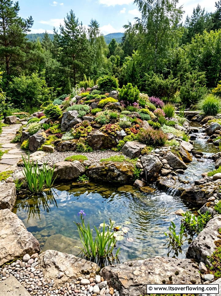 Pond With Rock Garden - 25 garden ideas with pond