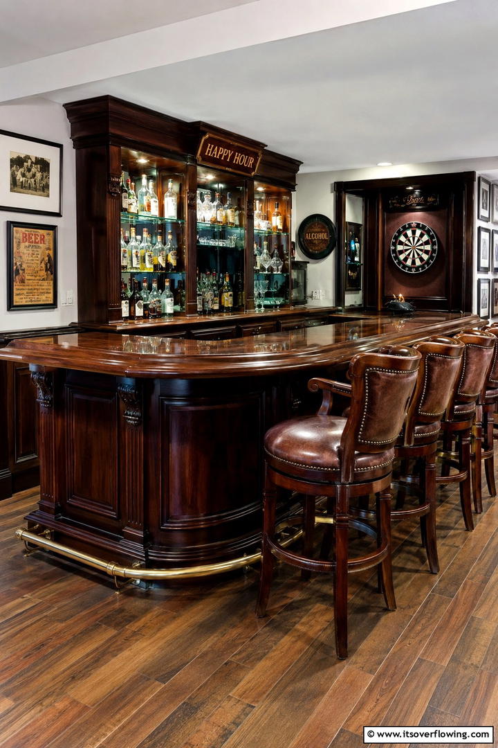 Pool Table Centerpiece - 20 Man Cave Living Room Ideas for the Ultimate Retreat