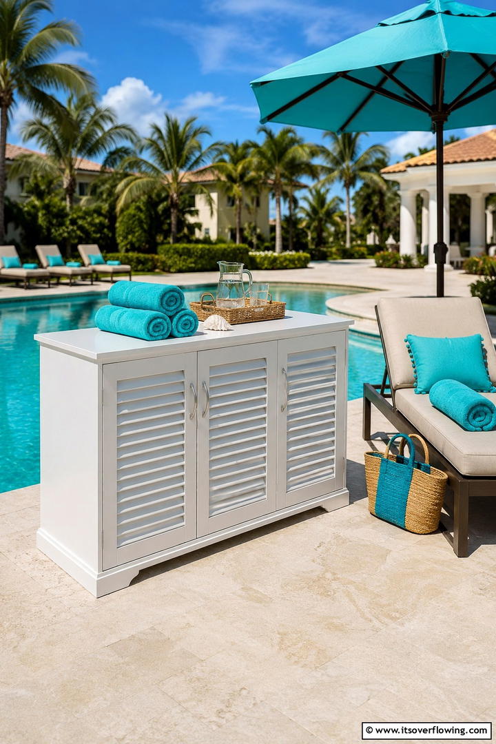 Poolside Storage Solutions - 30 Practical Outdoor Storage Ideas for a Tidy Yard