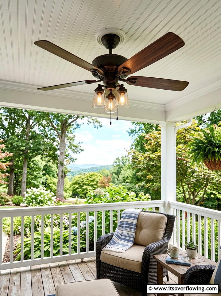 Porch Ceiling Fan - 25 front porch ideas for curb appeal