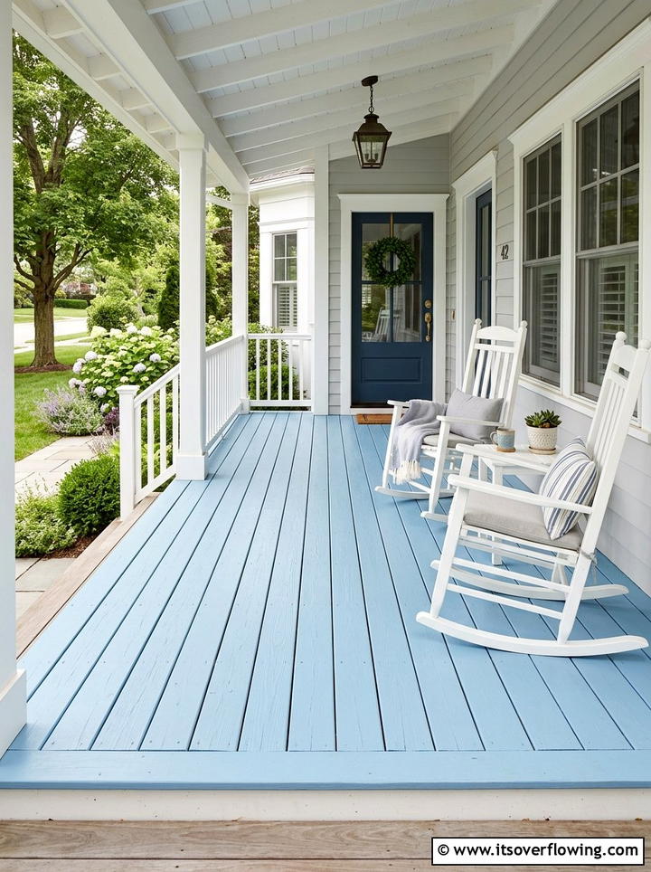 Porch Floor Paint - 25 front porch ideas with coastal style