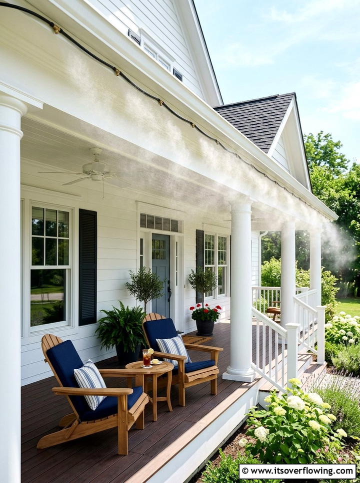Porch Misting system - 25 front porch ideas for south facing porch