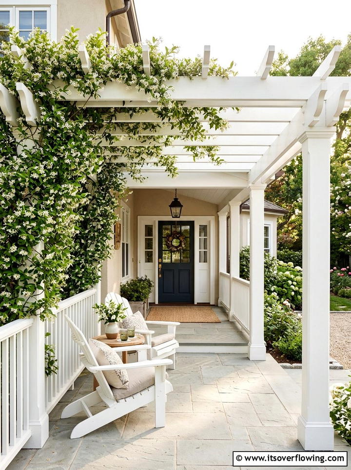Porch Pergola Attachment - 25 front porch ideas for south facing porch