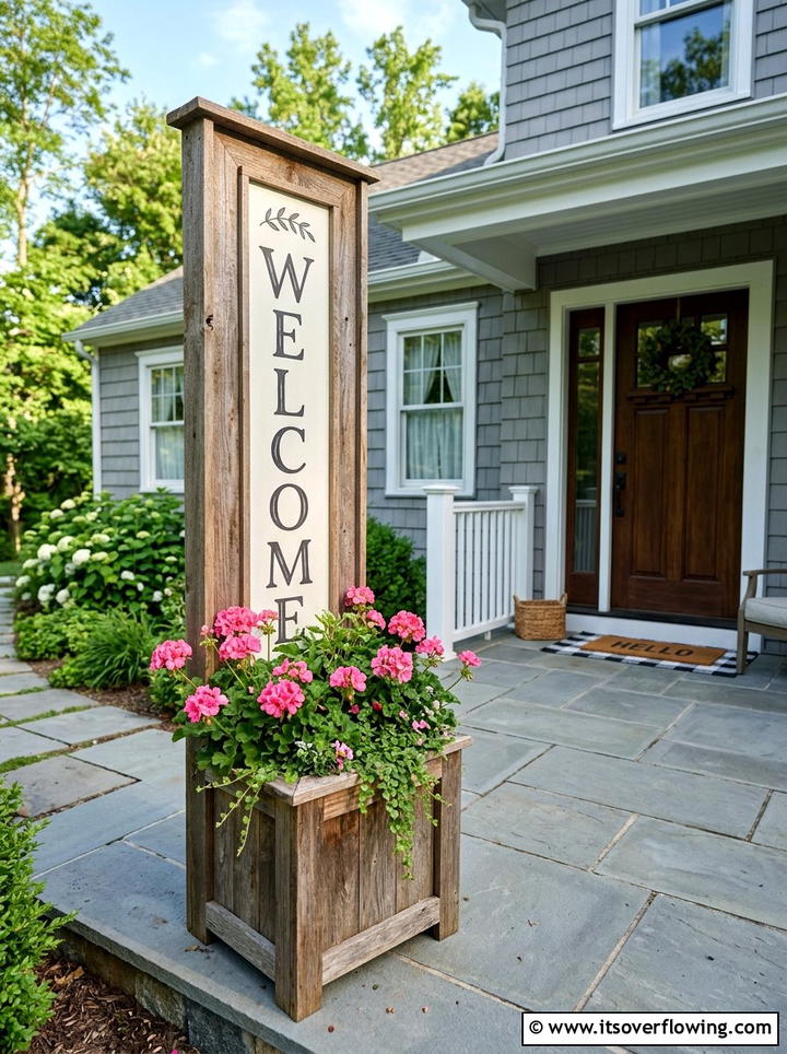 Porch Planter With Sign - 25 front porch decor ideas with signs