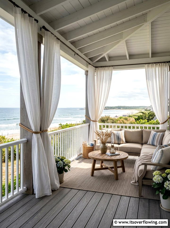 Porch Privacy Curtains - 25 front porch ideas for deep porch