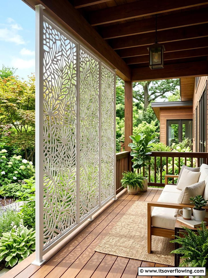 Porch Privacy Screen - 25 front porch ideas for north facing porch