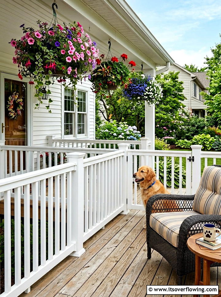 Porch Railing For Dog Safety - 25 front porch ideas with dog friendly setup