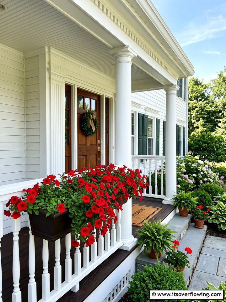 Porch Railing Planter - 25 upcycled garden ideas with rain gutters