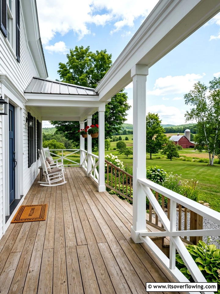 Porch Railing - 25 front porch decor ideas with rustic accents