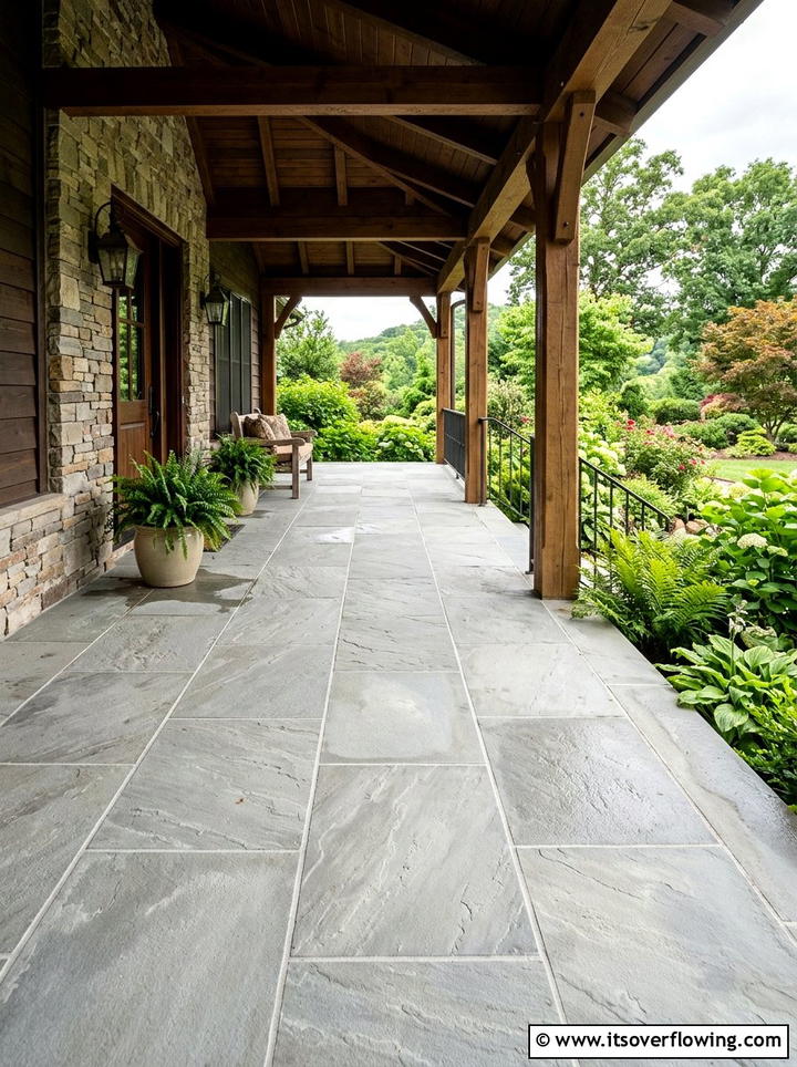 Porch Stone Tile - 25 front porch ideas for north facing porch