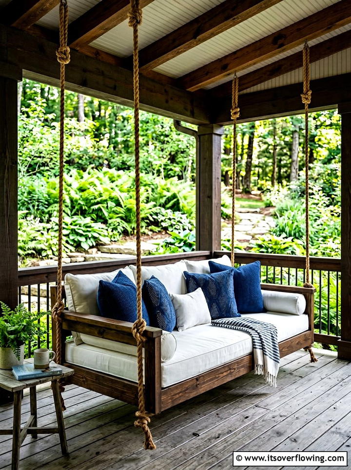 Porch Swing Bed - 25 front porch ideas for deep porch