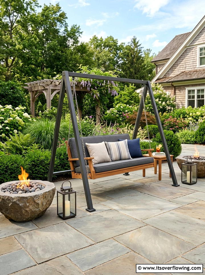 Porch Swing On Patio - 25 garden decor ideas with porch swings