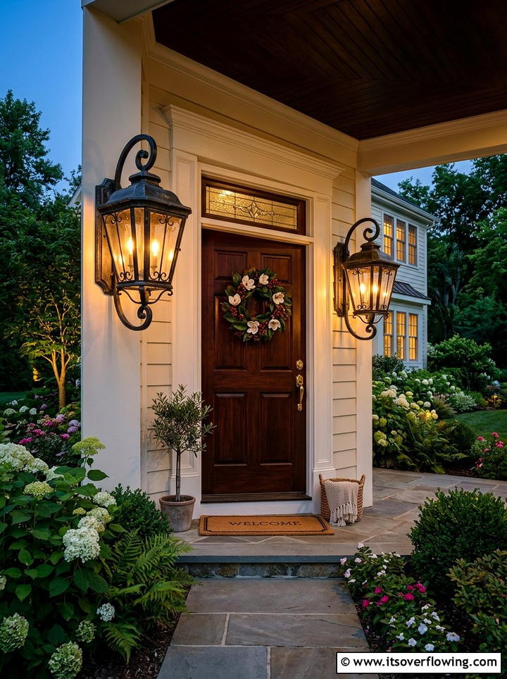 Porch Wall Lanterns - 25 front porch ideas for north facing porch