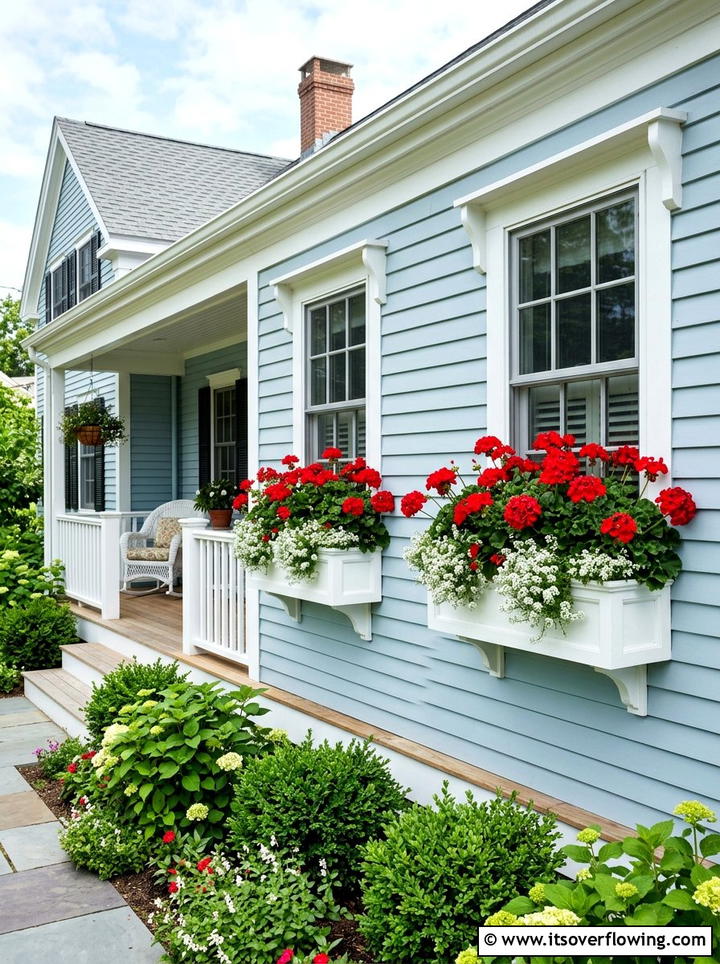 Porch Window Boxes - 25 front porch ideas on a budget