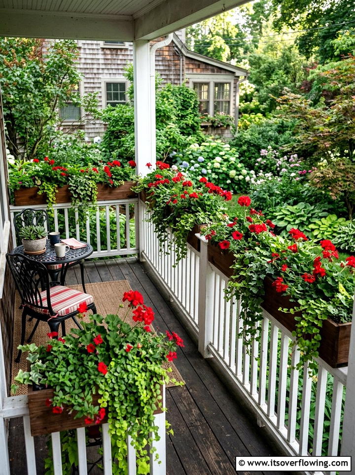Porch railing planters - 25 front porch decor ideas diy