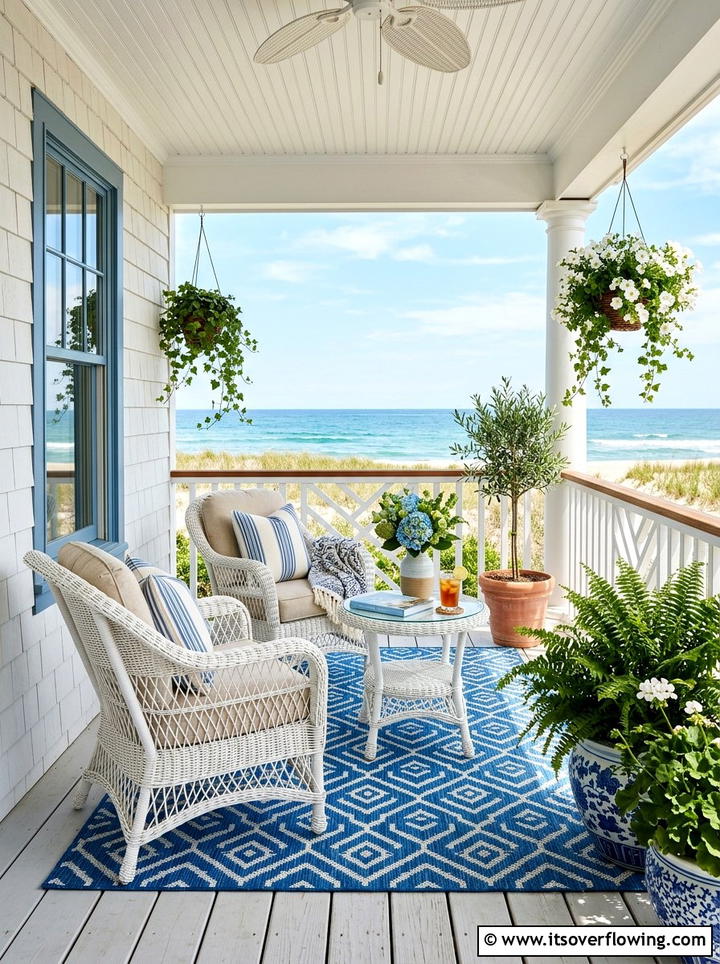 Porch seating area - 25 garden decor ideas for curb appeal