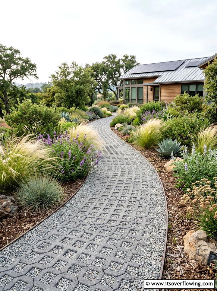 Porous Paving Garden Walkway - 25 small garden ideas with narrow pathways