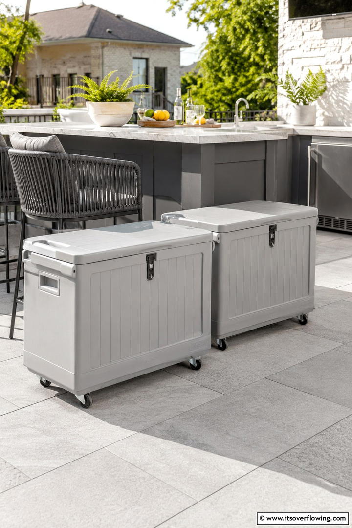 Portable Outdoor Storage Boxes - 30 Practical Outdoor Storage Ideas for a Tidy Yard