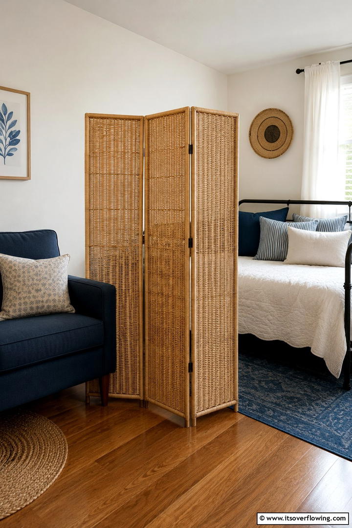 Portable Room Dividers - 30 Small Guest Room Ideas for Cozy, Welcoming Spaces