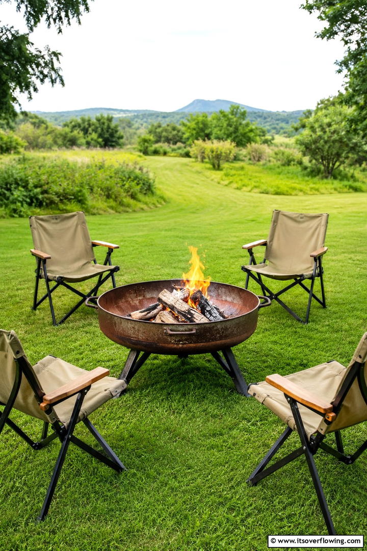 Portable Rustic Fire Pit - 30 Rustic Fire Pit Ideas for Cozy Outdoor Gatherings