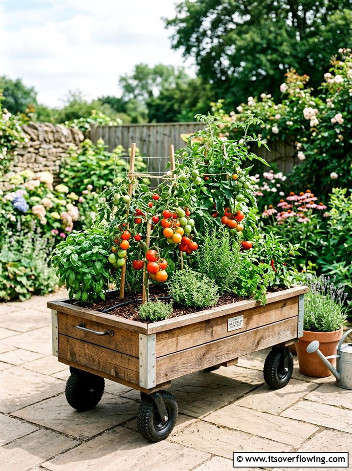 Portable Vegetable Garden - 25 small garden ideas with edible garden