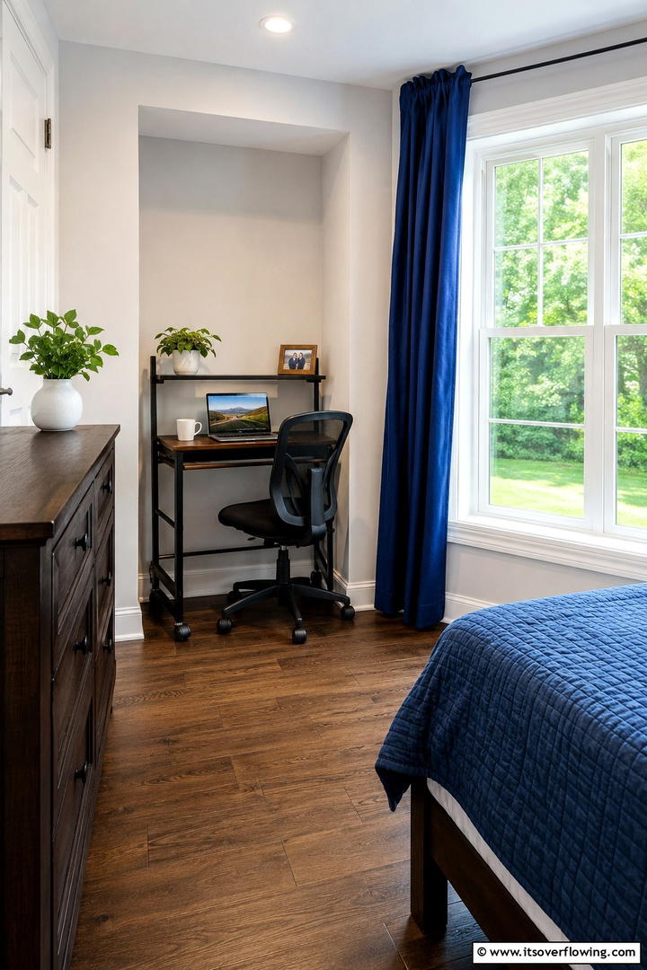 Portable Workstations - 30 Small Guest Room Ideas for Cozy, Welcoming Spaces
