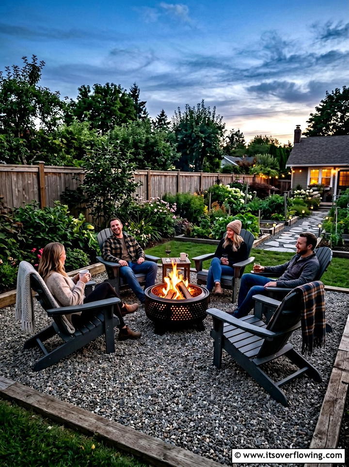 Portable fire pit - 25 garden ideas for rental homes