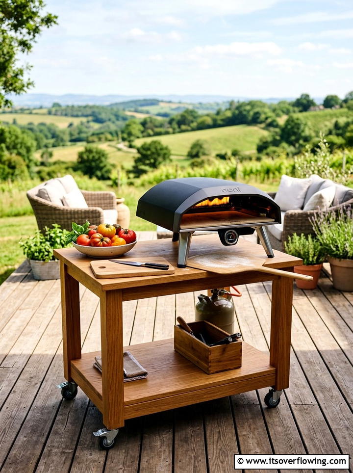 Portable pizza oven setup - 25 backyard ideas with pizza oven