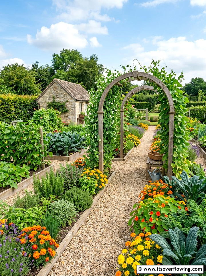 Potager Garden With Flowers - 25 backyard ideas with flower garden