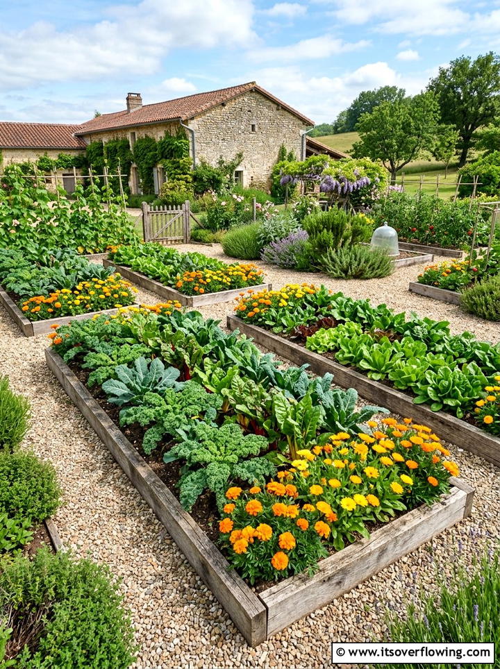 Potager garden - 25 creative garden ideas with edible flowers