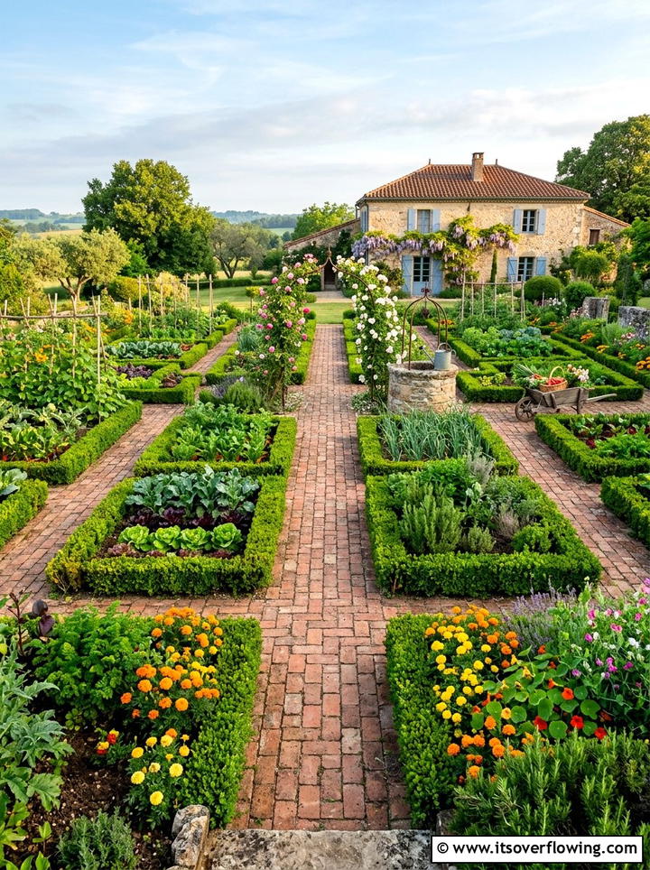 Potager garden layout - 25 garden design ideas with edible plants