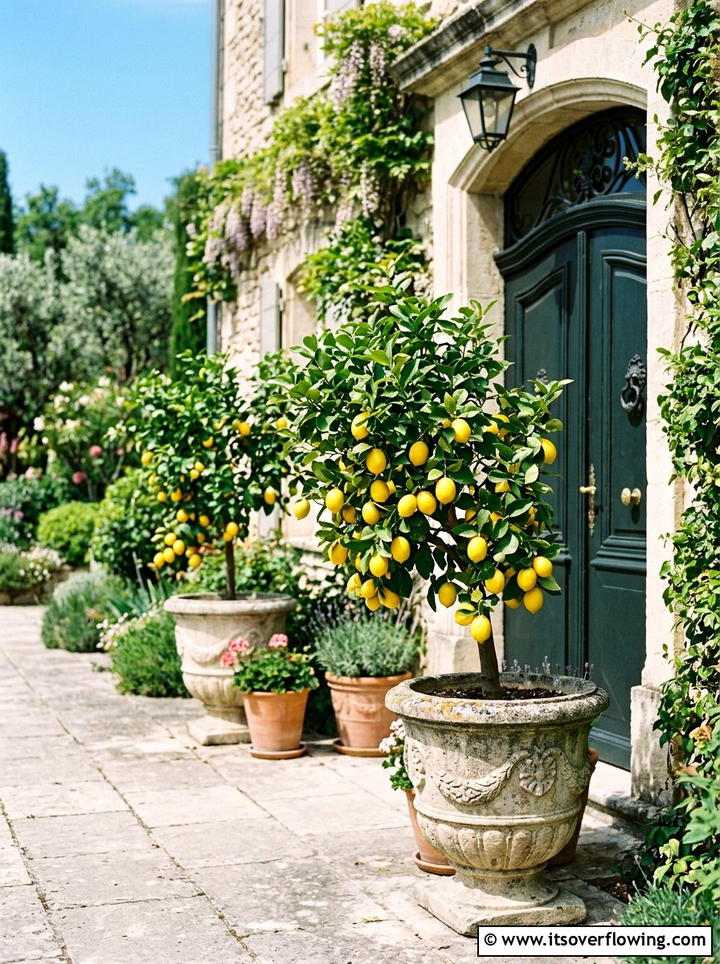 Potted Fruit Tree - 25 small garden ideas with edible garden