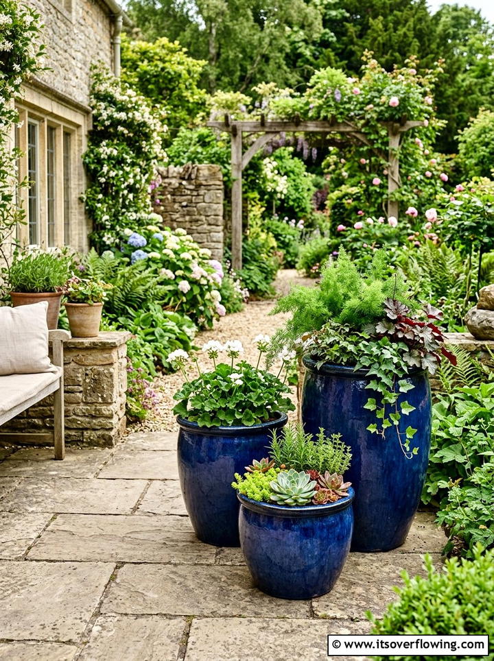 Potted Lavender Front Porch - 25 front porch decor ideas with low maintenance setup