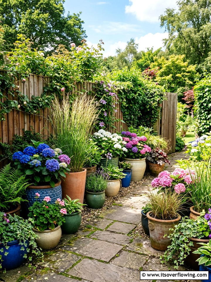 Potted Plant Garden - 25 backyard ideas for small yards