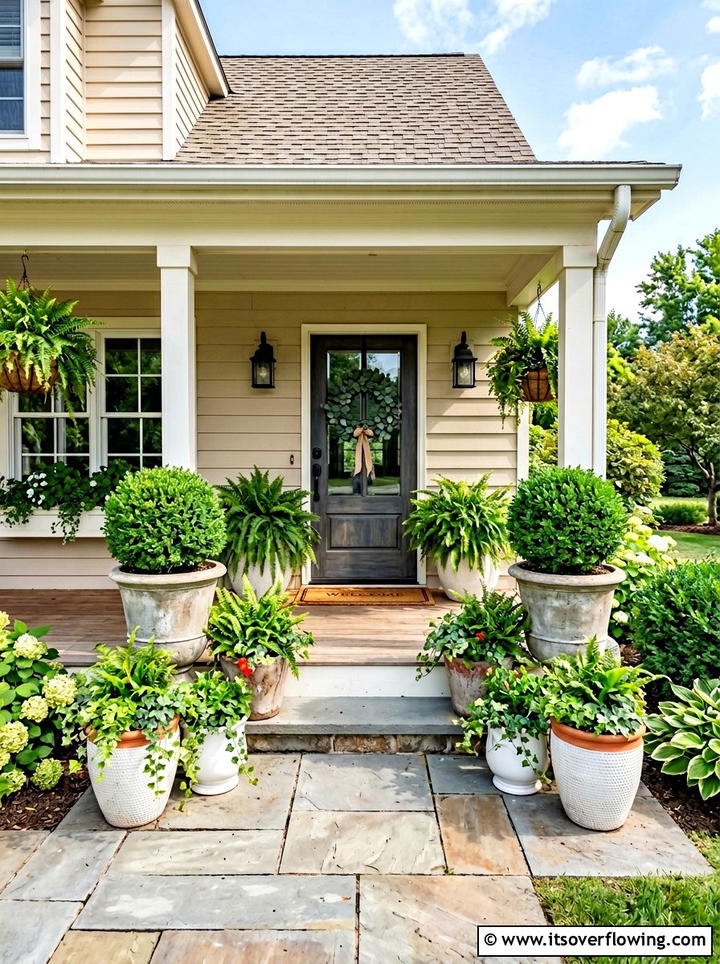 Potted Plants For Neutral Porch - 25 front porch decor ideas with neutral tones