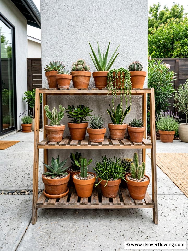 Potted Plants Wooden Shoe Rack - 25 creative garden ideas with shoe planter wall