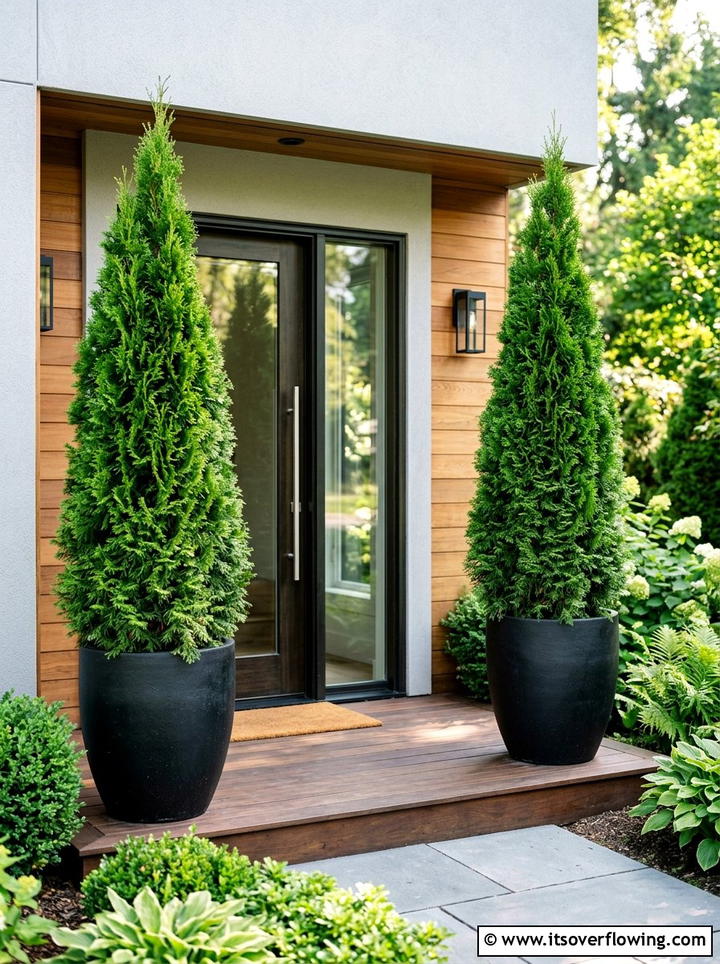 Potted porch trees - 25 front porch ideas for small porches