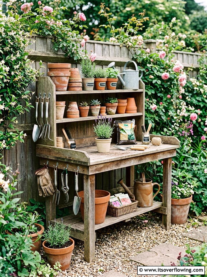 Potting Bench - 25 backyard ideas for weekend projects