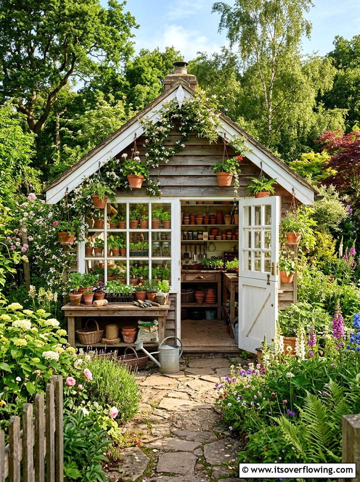 Potting Shed - 25 backyard ideas with storage shed