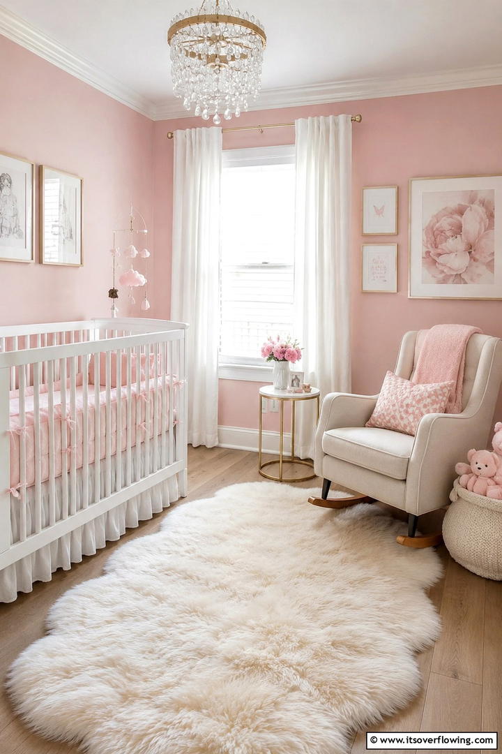 Powder Pink Nursery Bliss - 30 Pastel Colour Home Design Ideas for a Serene Ambiance