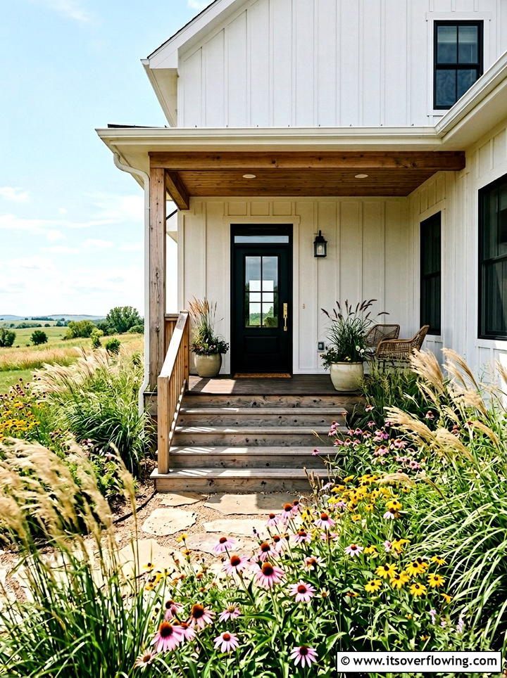 Prairie Style Front Porch - 25 garden ideas with wildflowers