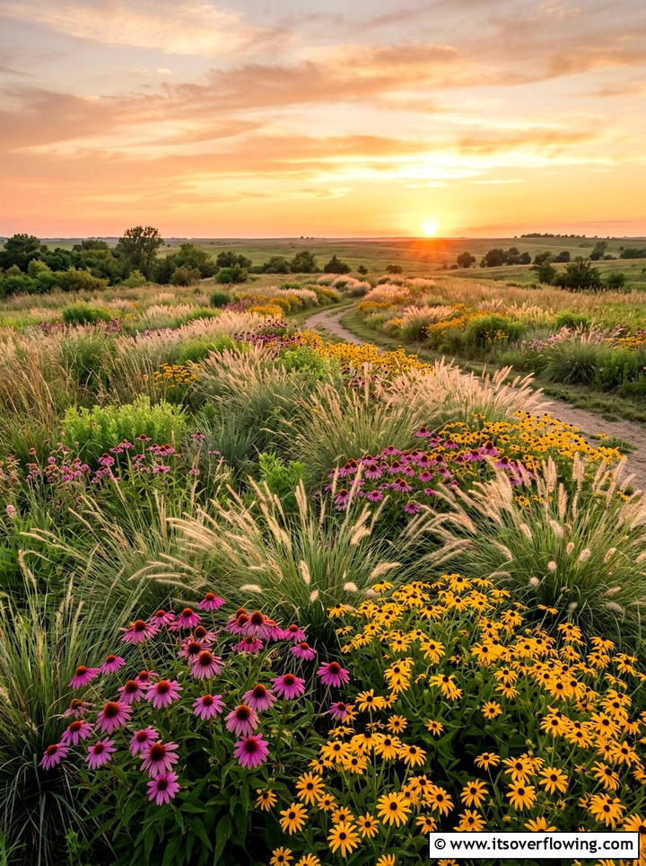 Prairie Style Planting - 25 garden ideas low maintenance