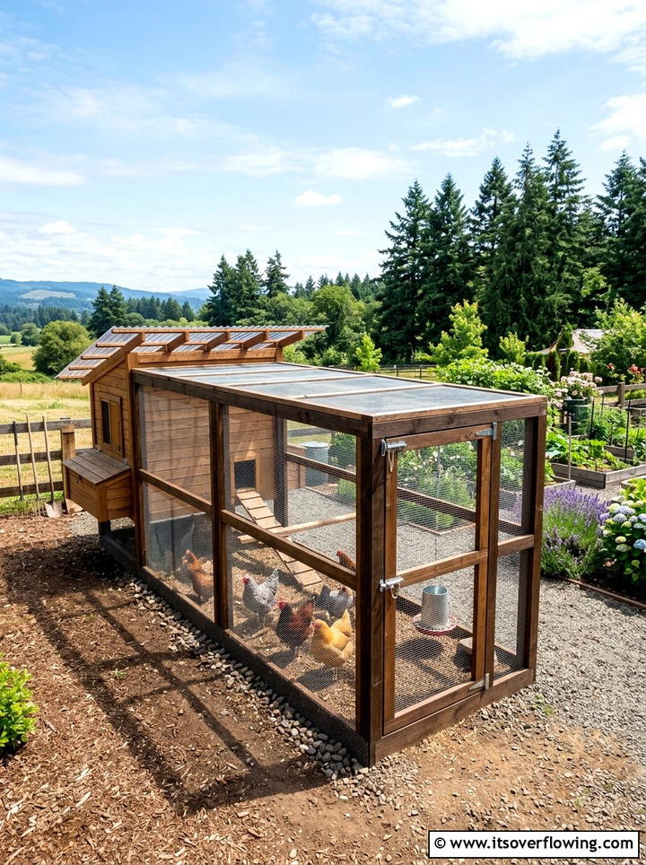Predator Proof Chicken Run - 25 creative garden ideas with chicken coop gardens