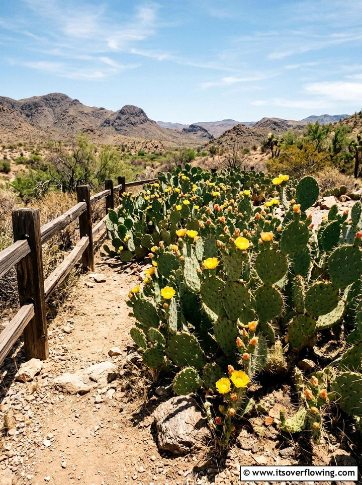Prickly Pear Cactus Garden - 25 creative garden ideas with sculptural plants