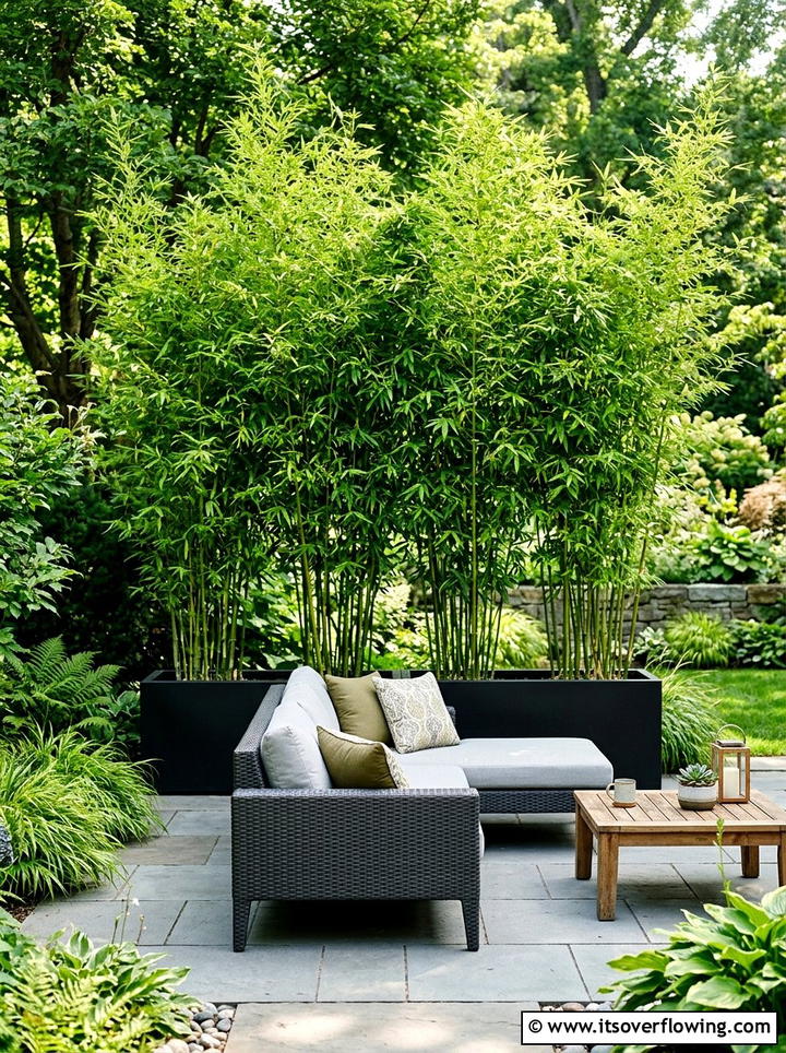 Privacy Bamboo Screen - 25 garden design ideas for modern landscapes