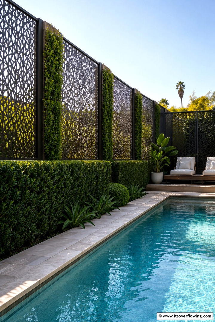 Privacy Fencing and Screening - 30 Pool Landscaping Ideas to Create a Resort-Style Backyard