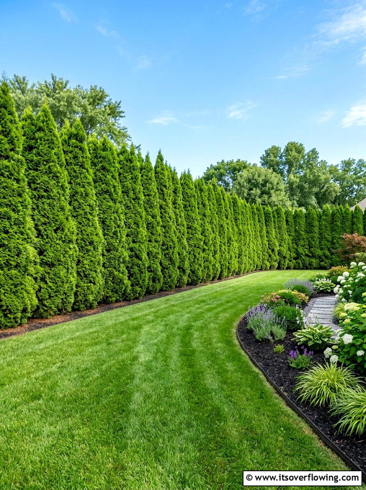 Privacy Hedge Garden - 25 garden design ideas for beginners